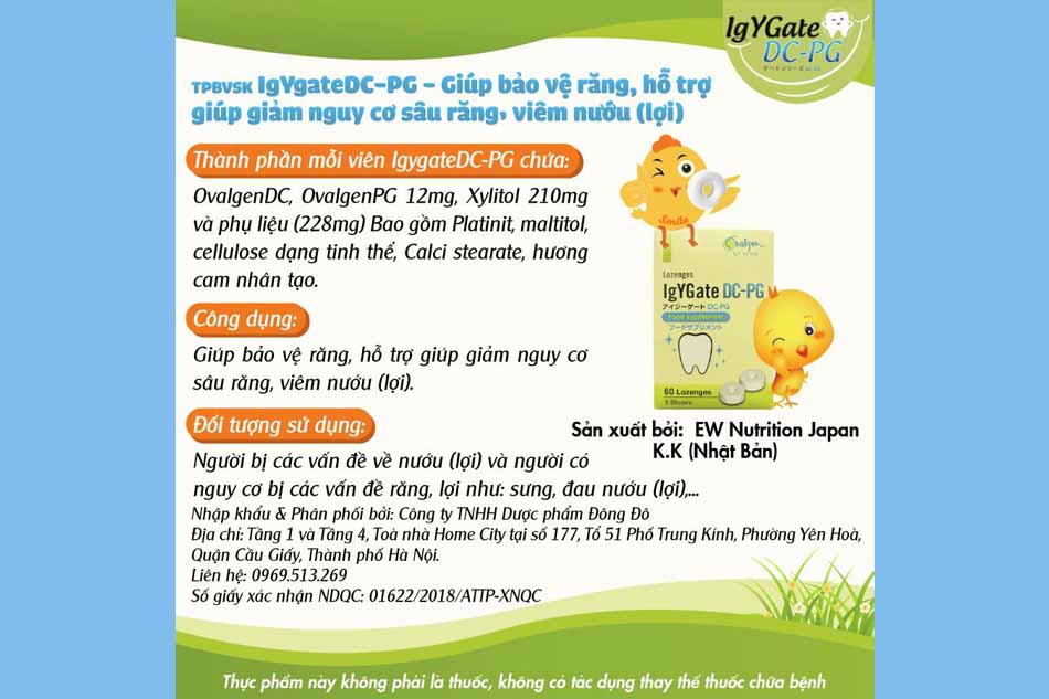 IgY gate trong bệnh răng lượi