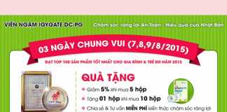 Khuyến mãi 3 NGÀY CHUNG VUI với sản phẩm IgYGate DC-PG