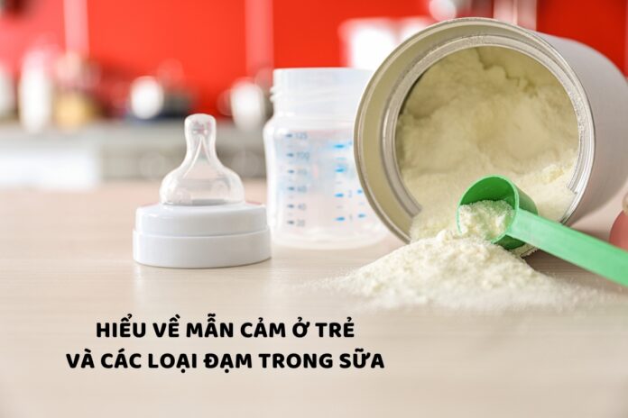 HIỂU VỀ MẪN CẢM Ở TRẺ VÀ CÁC LOẠI ĐẠM TRONG SỮA