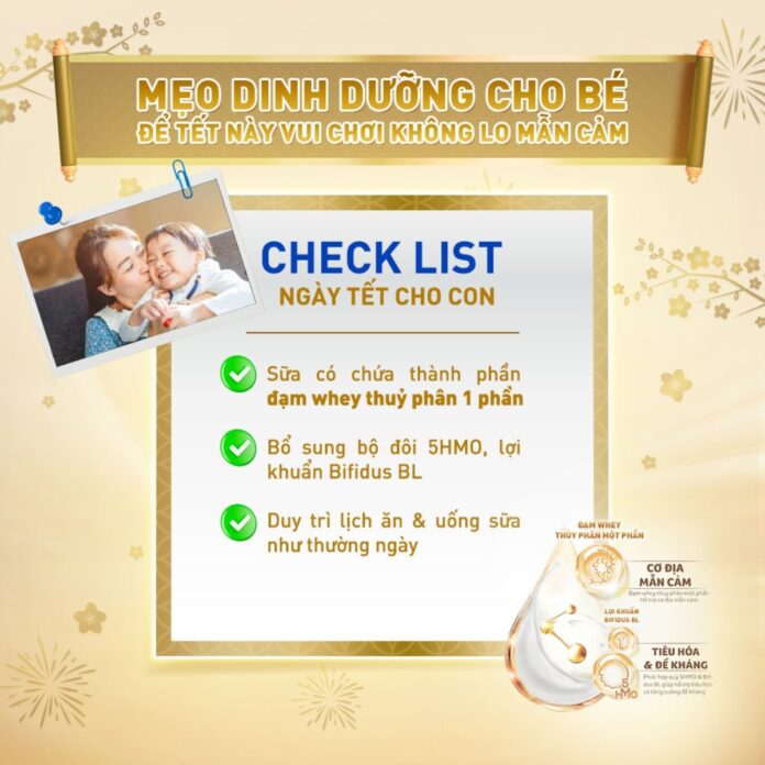 ĐỂ TRẺ CÓ MỘT CÁI TẾT KHOẺ MẠNH VÀ Ý NGHĨA MÀ KHÔNG LO MẪN CẢM